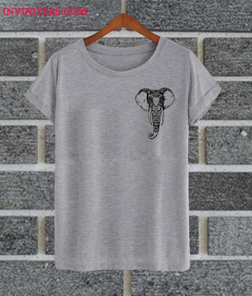Boho Elephant Pocket T Shirt