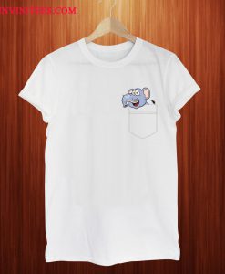 Cute Pocket Elephant T Shirt
