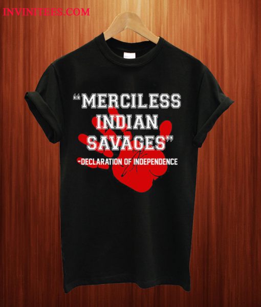 Merciless Indian Savages Black T Shirt