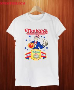 Nathans Hot Dog Eating Contest 4th Of July Joey Chestnut Champion T Shirt