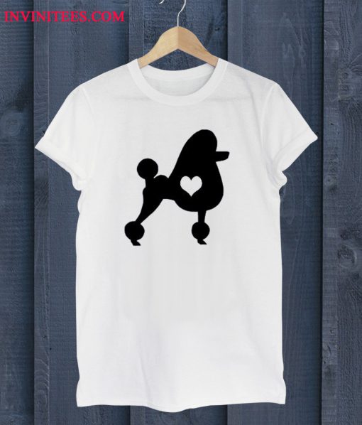 Poodle Heart Dog T Shirt