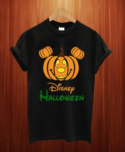 Pumpkin Mickey Or Minnie Mouse Head T Shirt