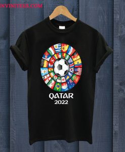 Qatar Soccer 2022 World Soccer Championship Memorabilia T Shirt