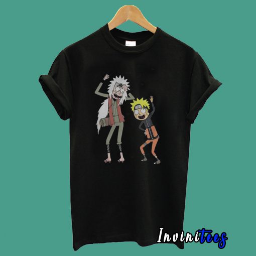 Rick and Morty Naruto and Jiraiya T shirt