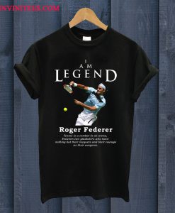 Roger Federer Legend Tennis T Shirt