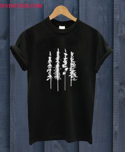 Skinny Pine Trees T Shirt