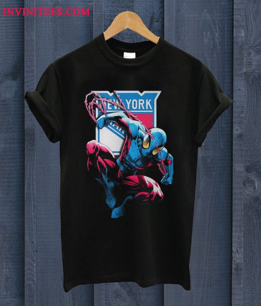 Spiderman New York Rangers T Shirt