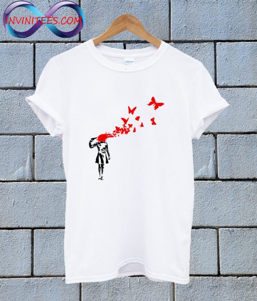 Suicide Girl Banksy T Shirt