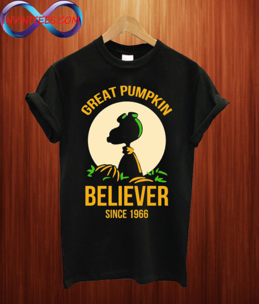 Great pumpkin believer since 1966 T shirt