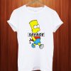 Savage Bart Simpson T Shirt