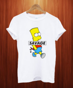 Savage Bart Simpson T Shirt