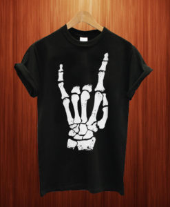 Skeleton Rock T Shirt