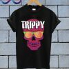Trippy Abstract Skull T Shirt