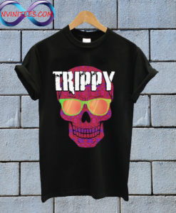 Trippy Abstract Skull T Shirt