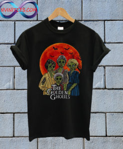 Vintage The Golden Ghouls Sunset Halloween T Shirt