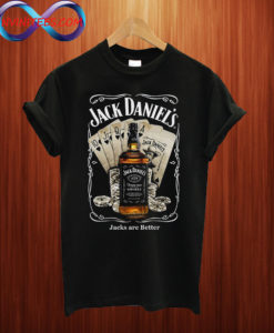 Jack Daniels Poker Cards T shirt