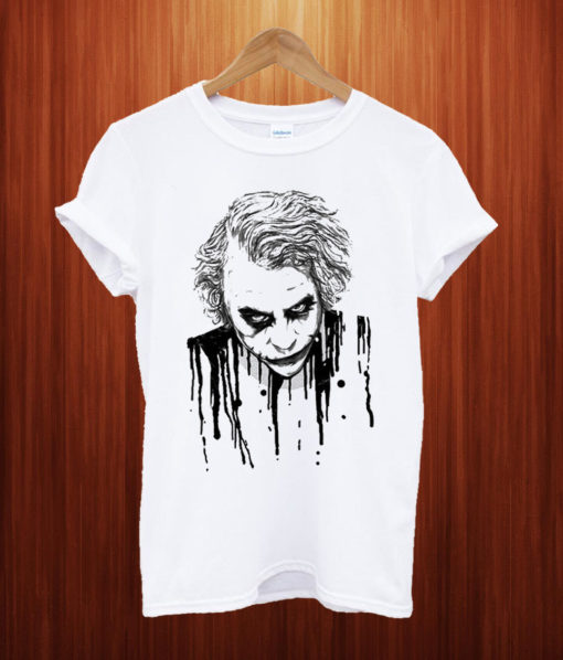 Joker Face White Color T shirt