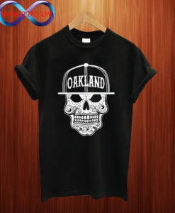 Oakland City Sugar skull dia de los muertos T shirt