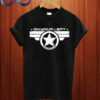 On Your Left Running Club captain america T shirt