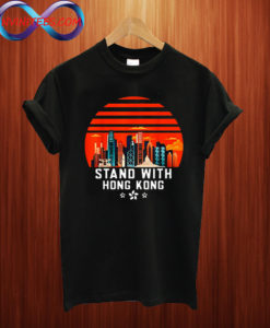 Stand With Hong Kong Sunset T shirt