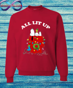 All Lit Up Peanuts Snoopy Christmas Sweatshirt