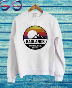 Badlands National Park Retro Mountain Sweatshirt