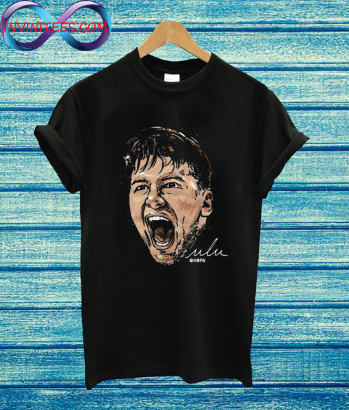 Dallas Basketball Luka Doncic Scream WHT T Shirt