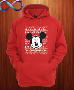Disney Mickey Face Christmas Hoodie