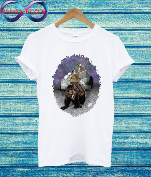 Dwight Schrute On Bear T Shirt