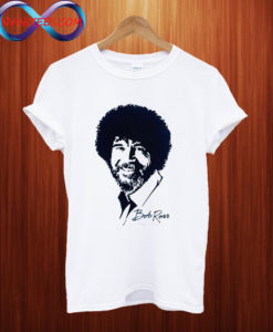 Flocked Bob Ross T shirt