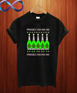 Funny Prosecco Ho Ho Christmas T shirt