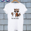 Groot and Rocket Raccoon Rise and Shine T Shirt