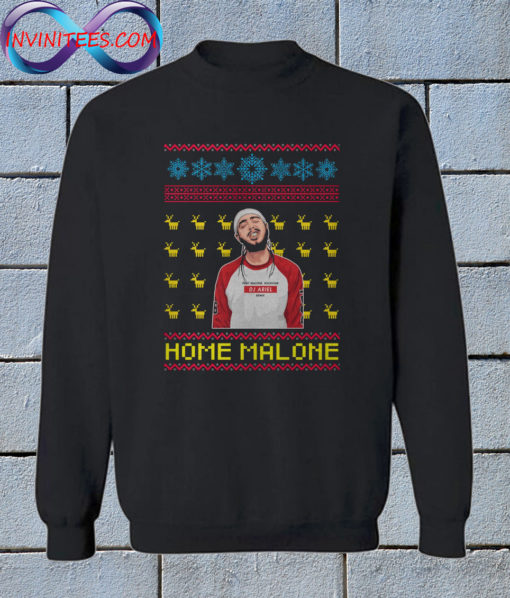 Home Malone Ugly Christmas Sweatshirt
