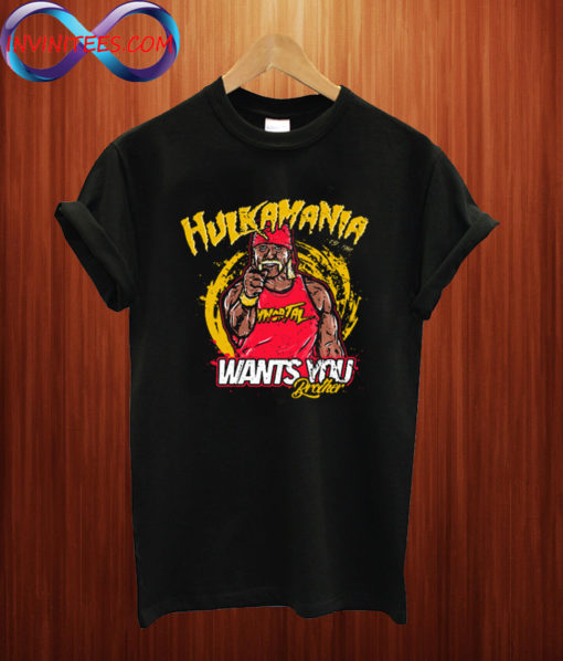 Hulk Hogan HULKAMANIA WANTS YOU T shirt