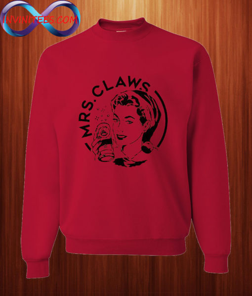 Instant Message Women's Heather Red 'Mrs. Claws' Sweatshirt