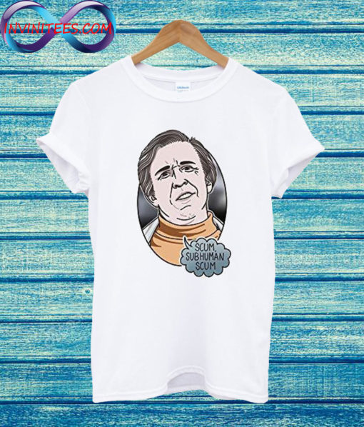 Jiggle Apparel Sub Human Scum Alan Partridge T Shirt