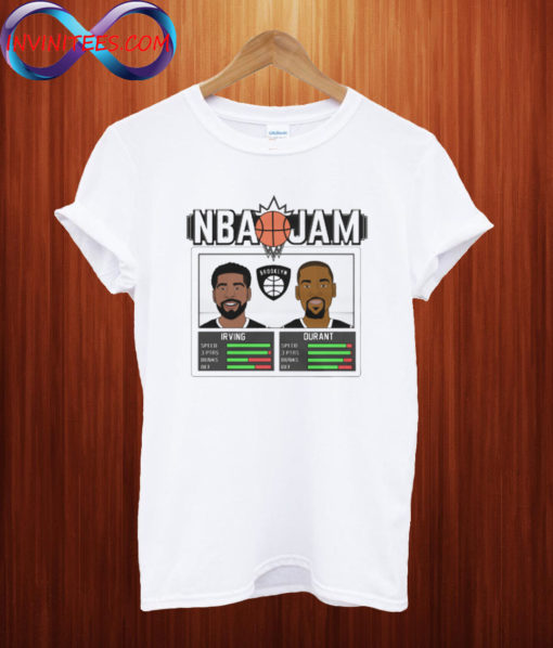 Kyrie and Durant Brooklyn NBA Jam T Shirt