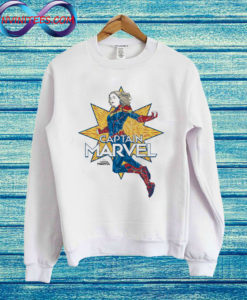 Marvel Captain Marvel Vintage Star Sweatshirt