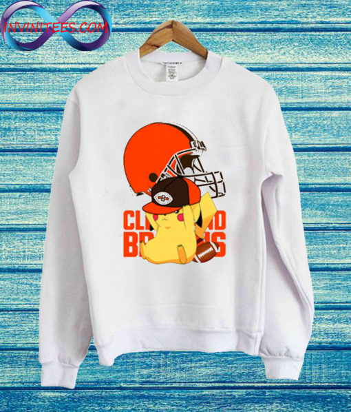 NFL Pikachu Football Sports Cleveland Browns Sweatshirt