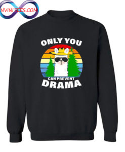 Only You Can Prevent Drama Llama Sweatshirt