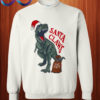 Santa Claws Christmas Dinosaur Sweatshirt