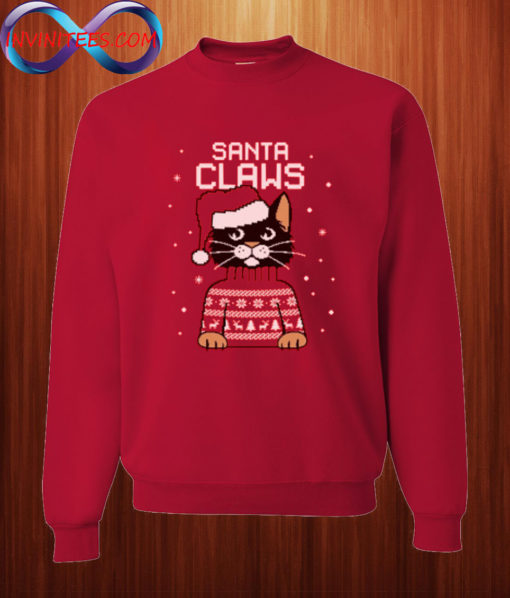 Santa Claws Ugly Christmas Sweatshirt