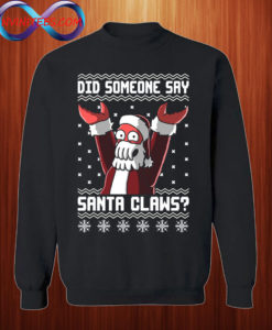 Santa Claws Zoidberg Ugly Christmas Sweatshirt