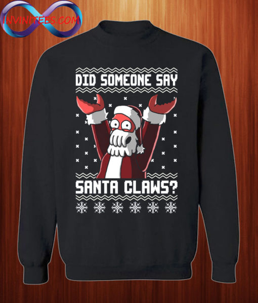 Santa Claws Zoidberg Ugly Christmas Sweatshirt