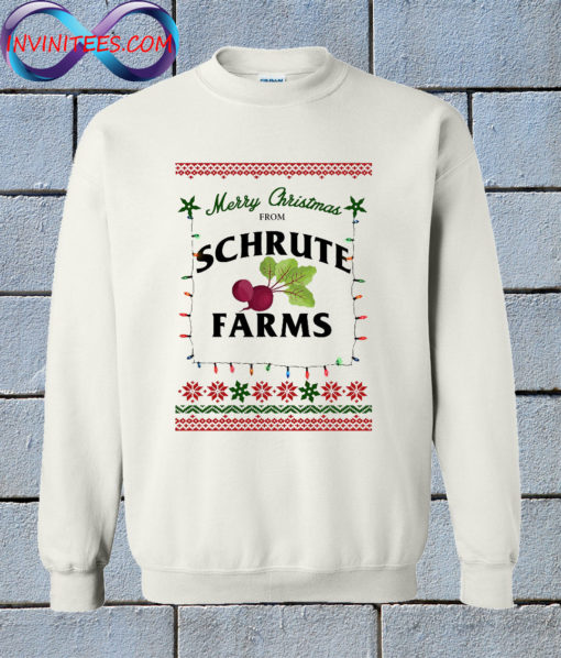 Schrute Farms Ugly Christmas Sweatshirt