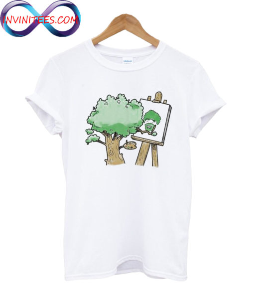 Tree Painting Bob Ross T Shirt