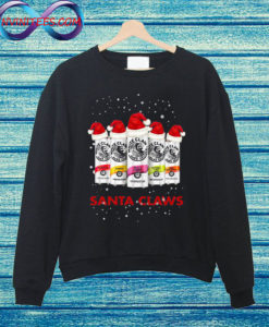 White Claw Santa Claws Hard Seltzer Christmas Sweatshirt