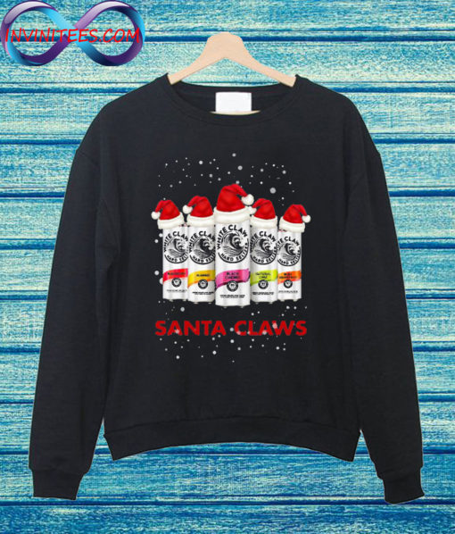 White Claw Santa Claws Hard Seltzer Christmas Sweatshirt