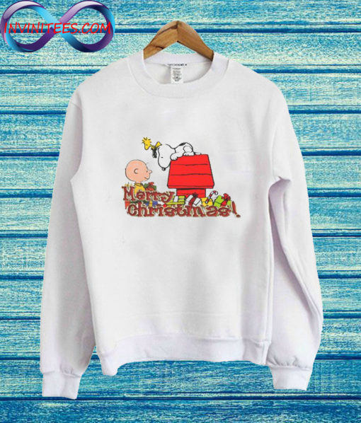 White Snoopy & Charlie Brown Christmas Sweatshirt