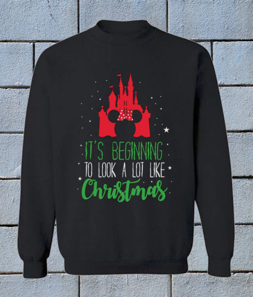 disney christmas castle Sweatshirt